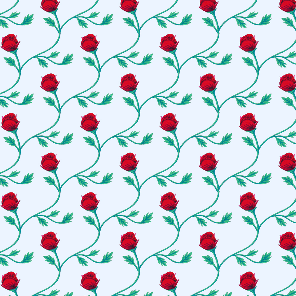 Rose Gouache Blue 02